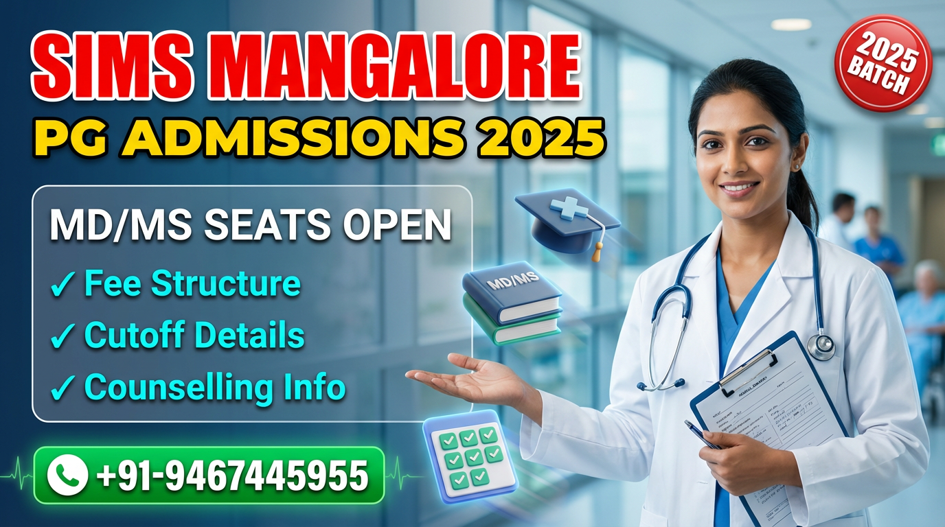 Srinivas Institute Of Medical Sciences and Research Centre Mangalore PG(MD/MS) : Admission 2025, Fees Structure, Seat Matrix, Courses Offered, Cutoff, Counselling, Contact